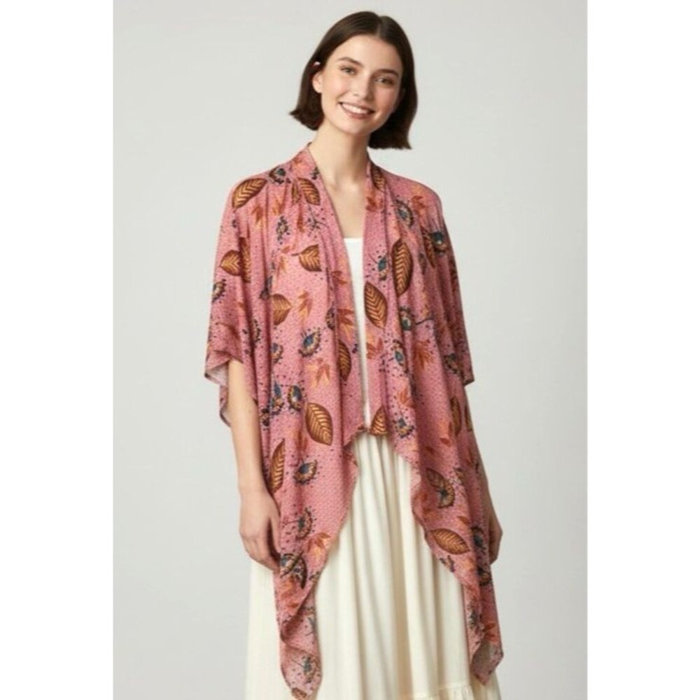 Patrons of Peace NEW womens lightweight boho peasant asymetrical cardigan Small